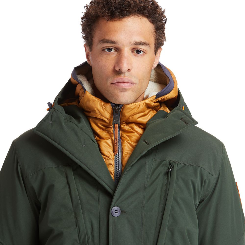 Timberland Mens Jackets Outdoor Heritage Ecoriginal Parka with DryVent™ Technology - Dark Green - In